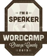 WordCamp OC Speakers Badge